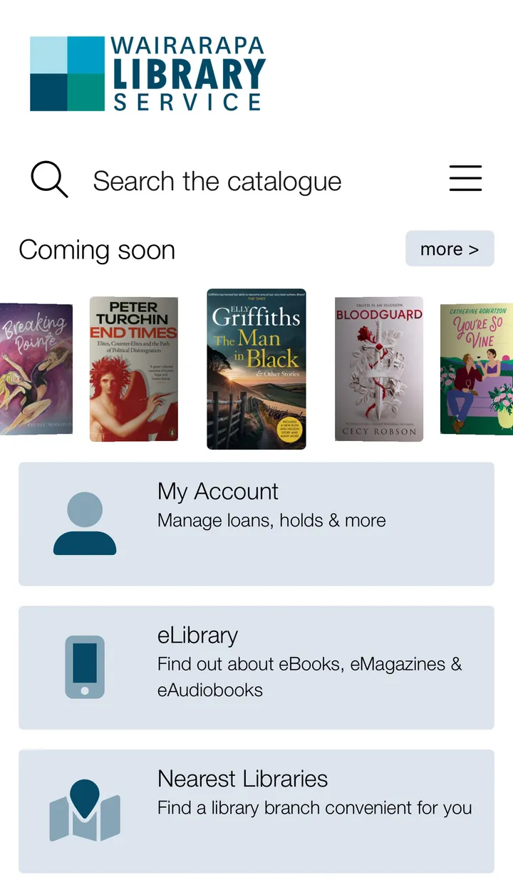 Wairarapa Library Service | Indus Appstore | Screenshot