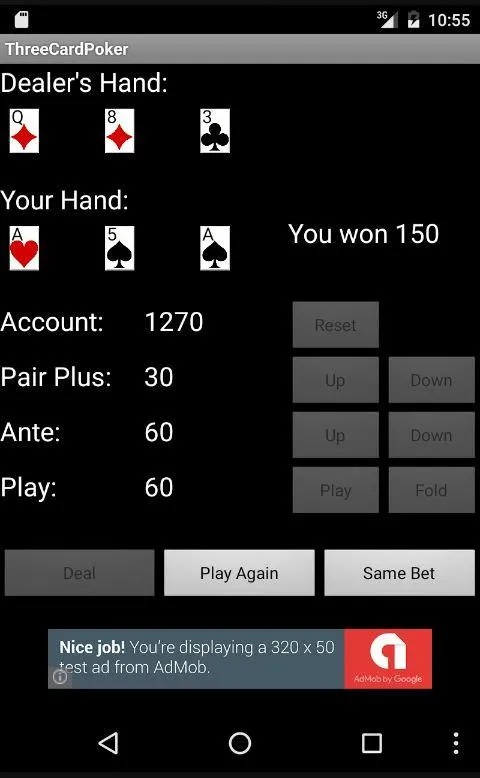 Three Card Poker | Indus Appstore | Screenshot