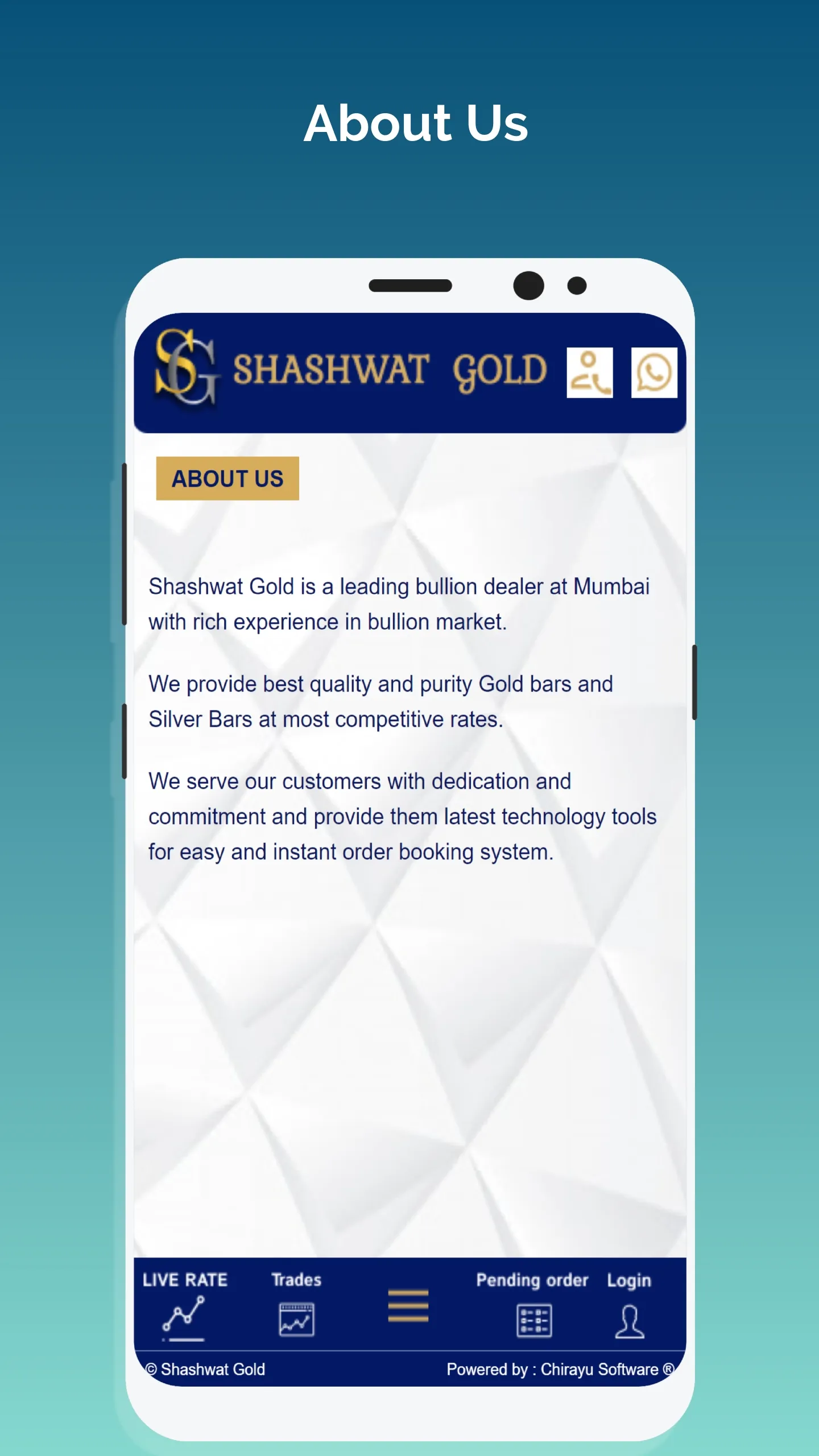 Shashwat Gold | Indus Appstore | Screenshot