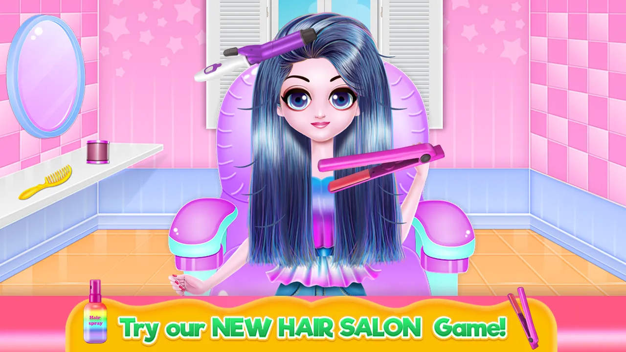 Cosplay Girl Hair Salon | Indus Appstore | Screenshot