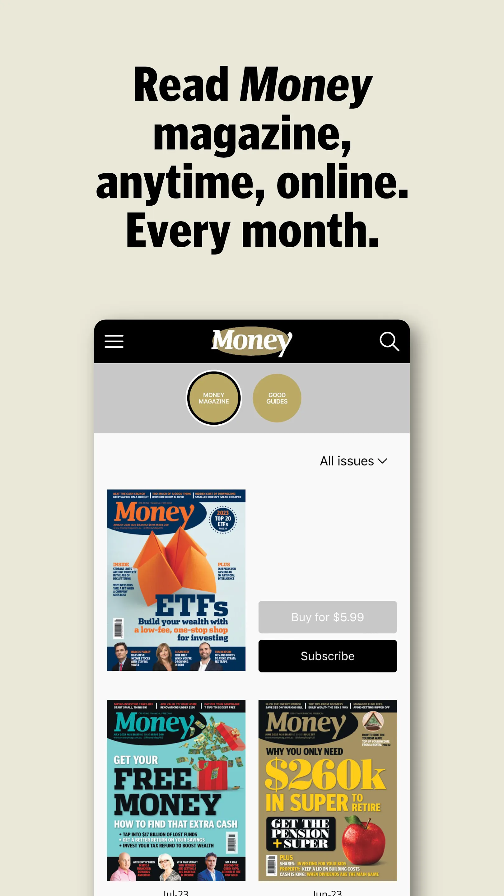 Money magazine Australia | Indus Appstore | Screenshot