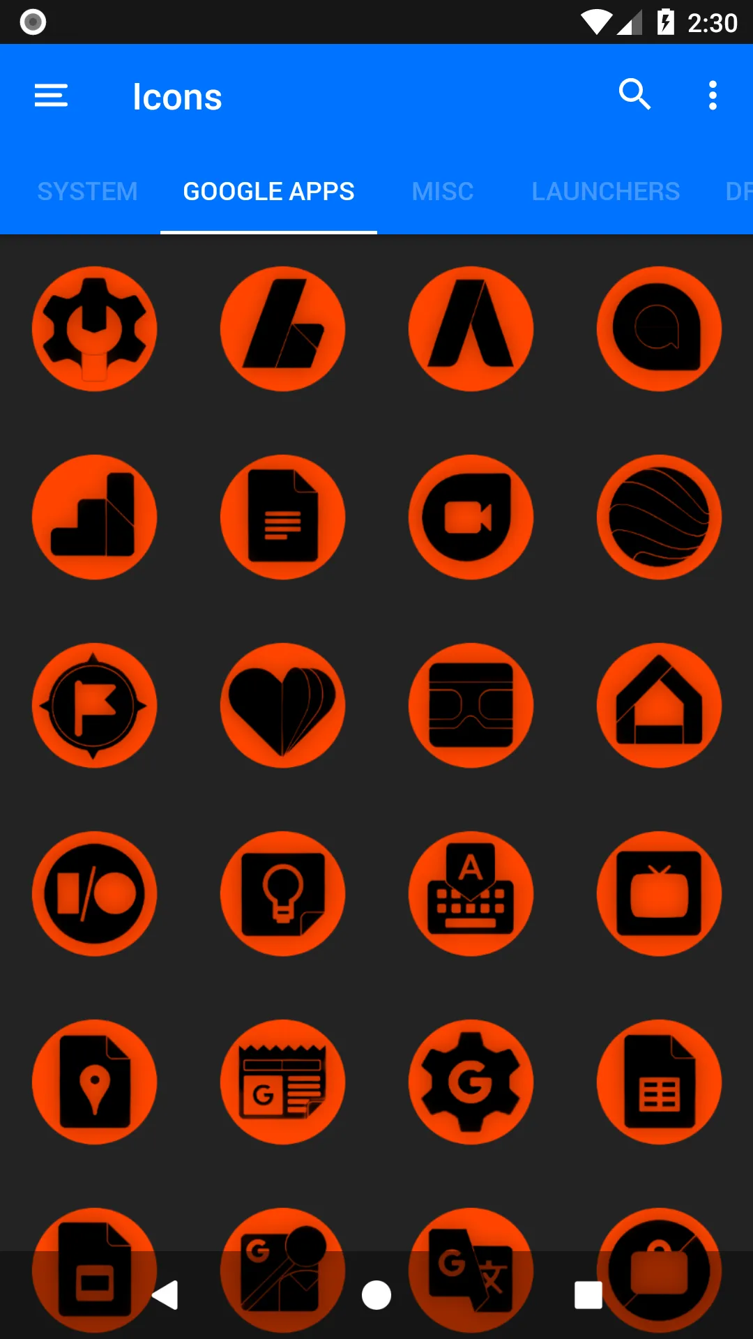 Oreo Orange Icon Pack P2 | Indus Appstore | Screenshot