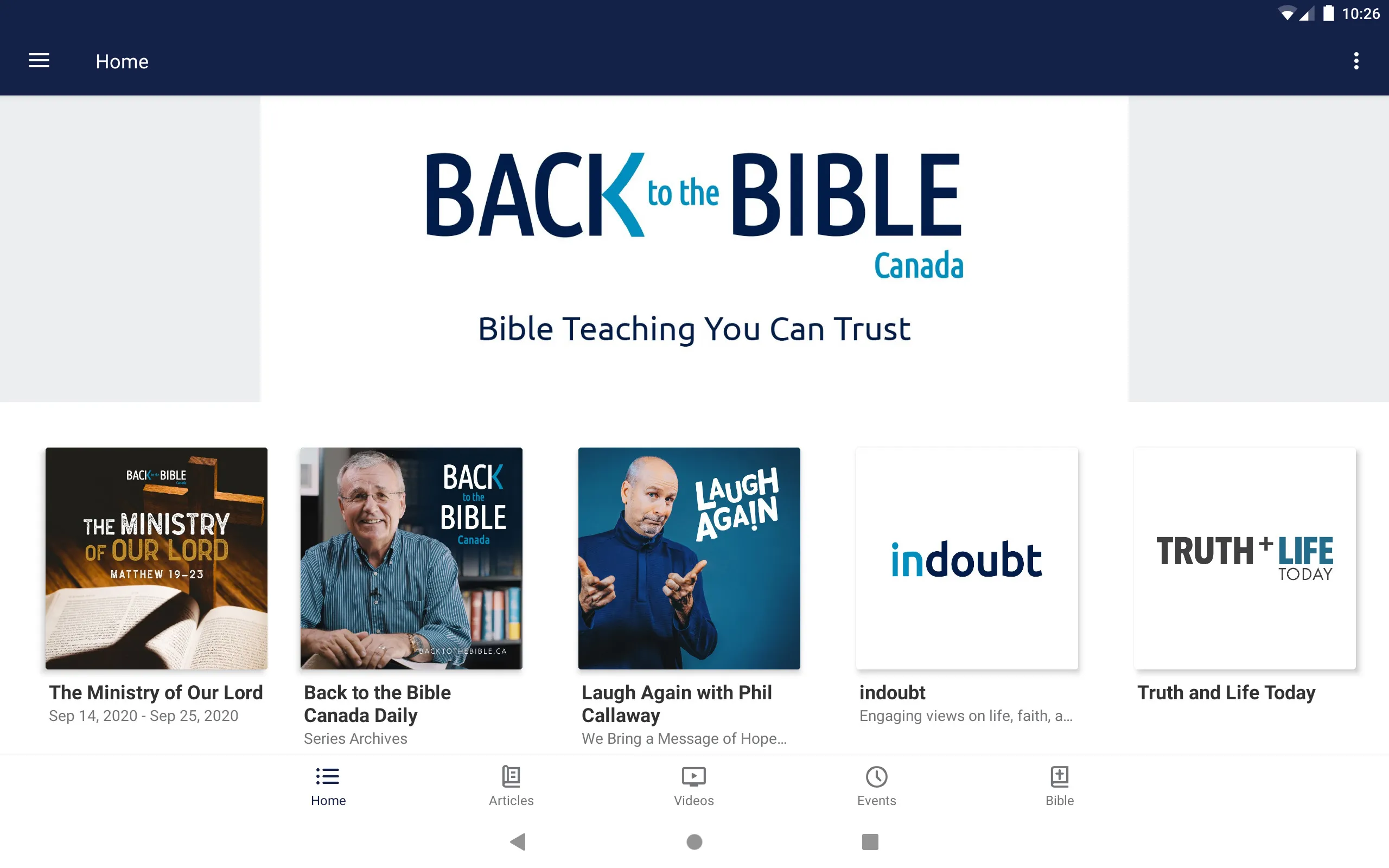 Back to the Bible Canada | Indus Appstore | Screenshot