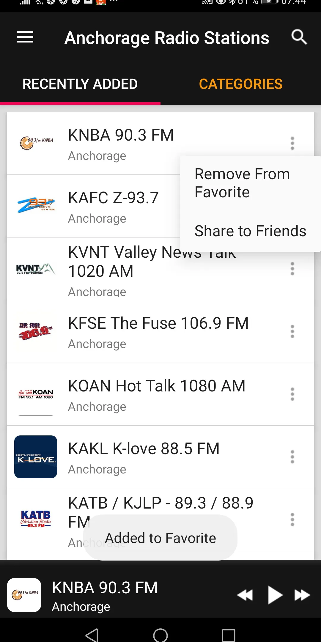 Anchorage Radio Stations - USA | Indus Appstore | Screenshot