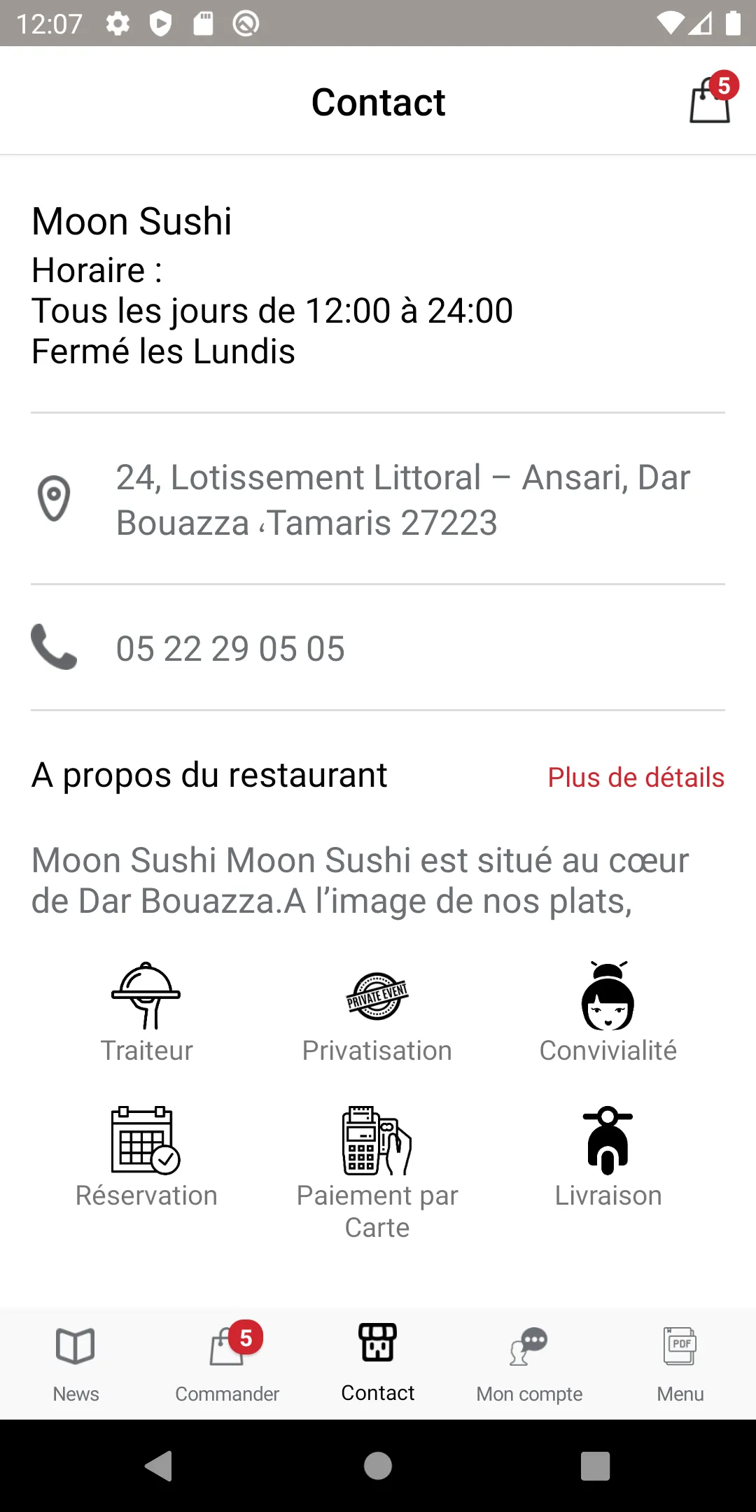 Moon Sushi - Restaurant | Indus Appstore | Screenshot