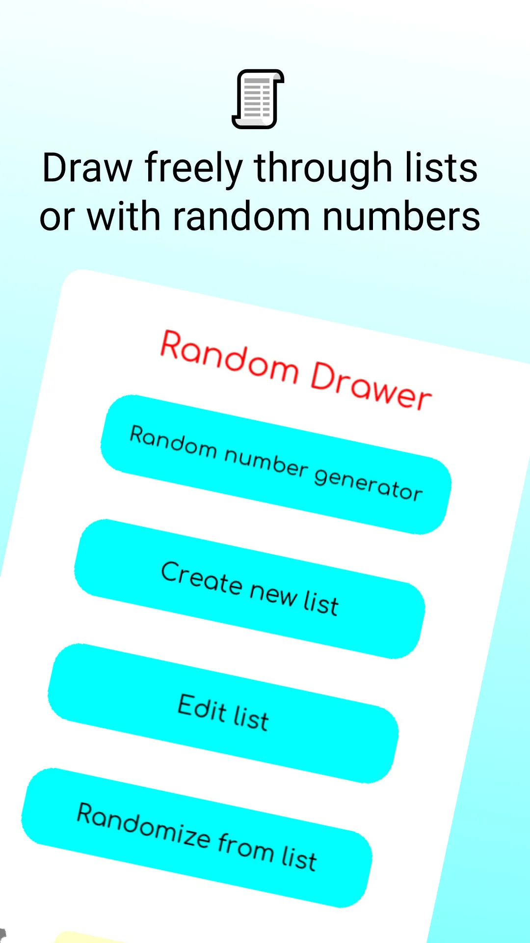 Random Drawer | Indus Appstore | Screenshot