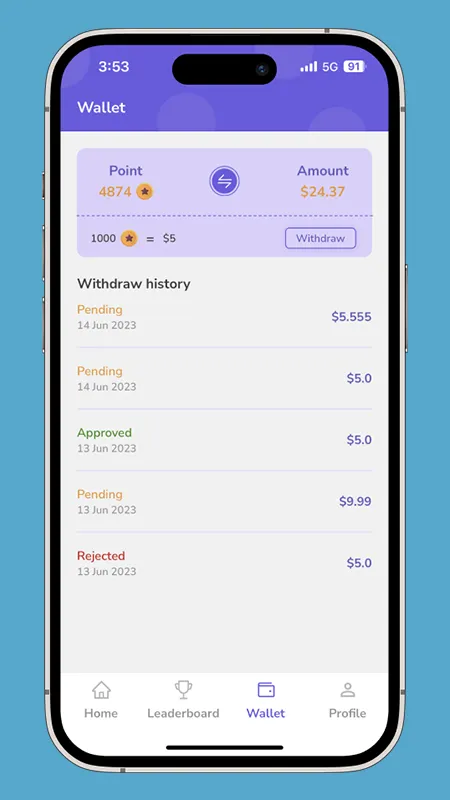 Flutter Quiz and Earn - Demo | Indus Appstore | Screenshot