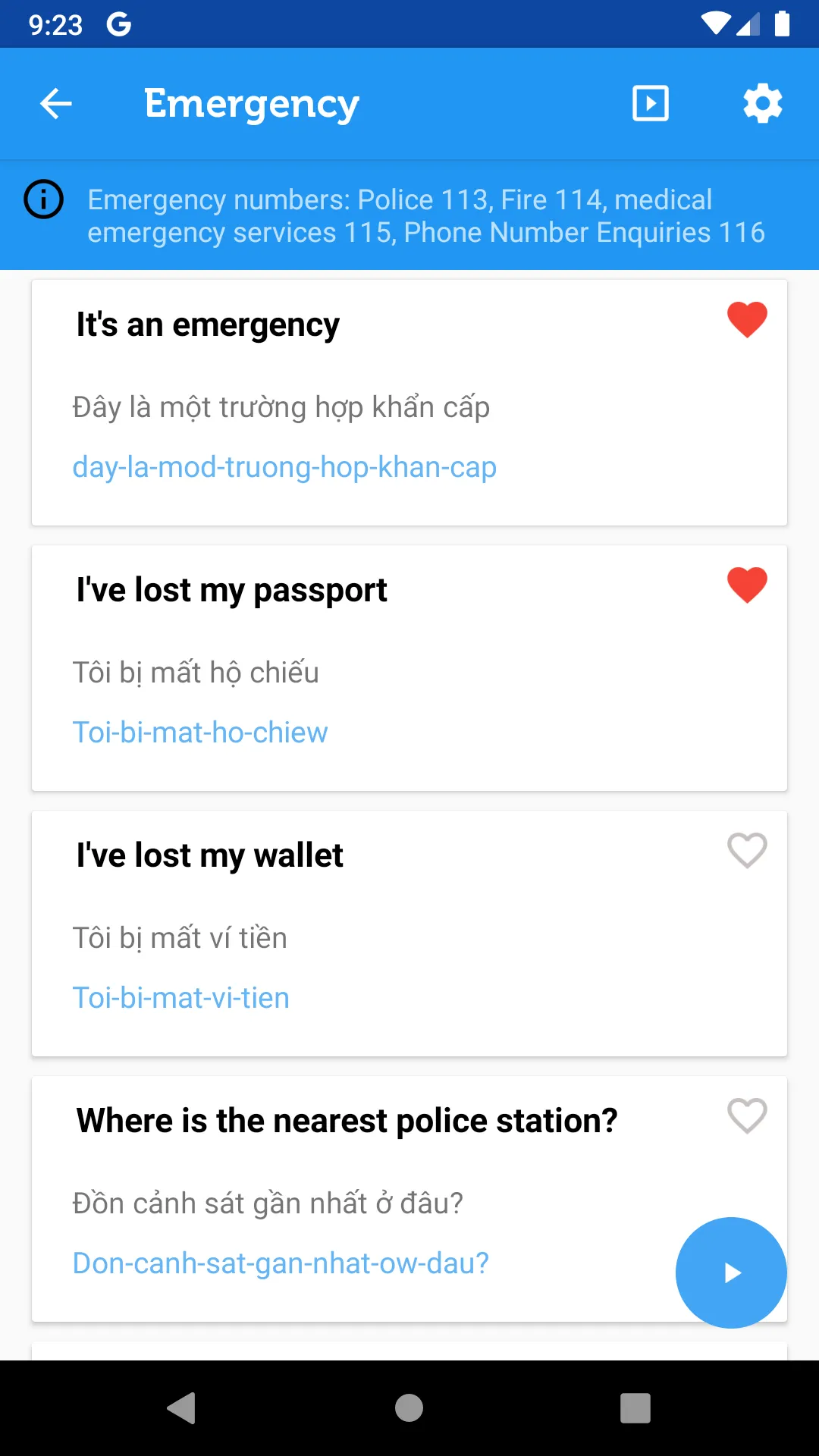 Learn Vietnamese Phrasebook | Indus Appstore | Screenshot