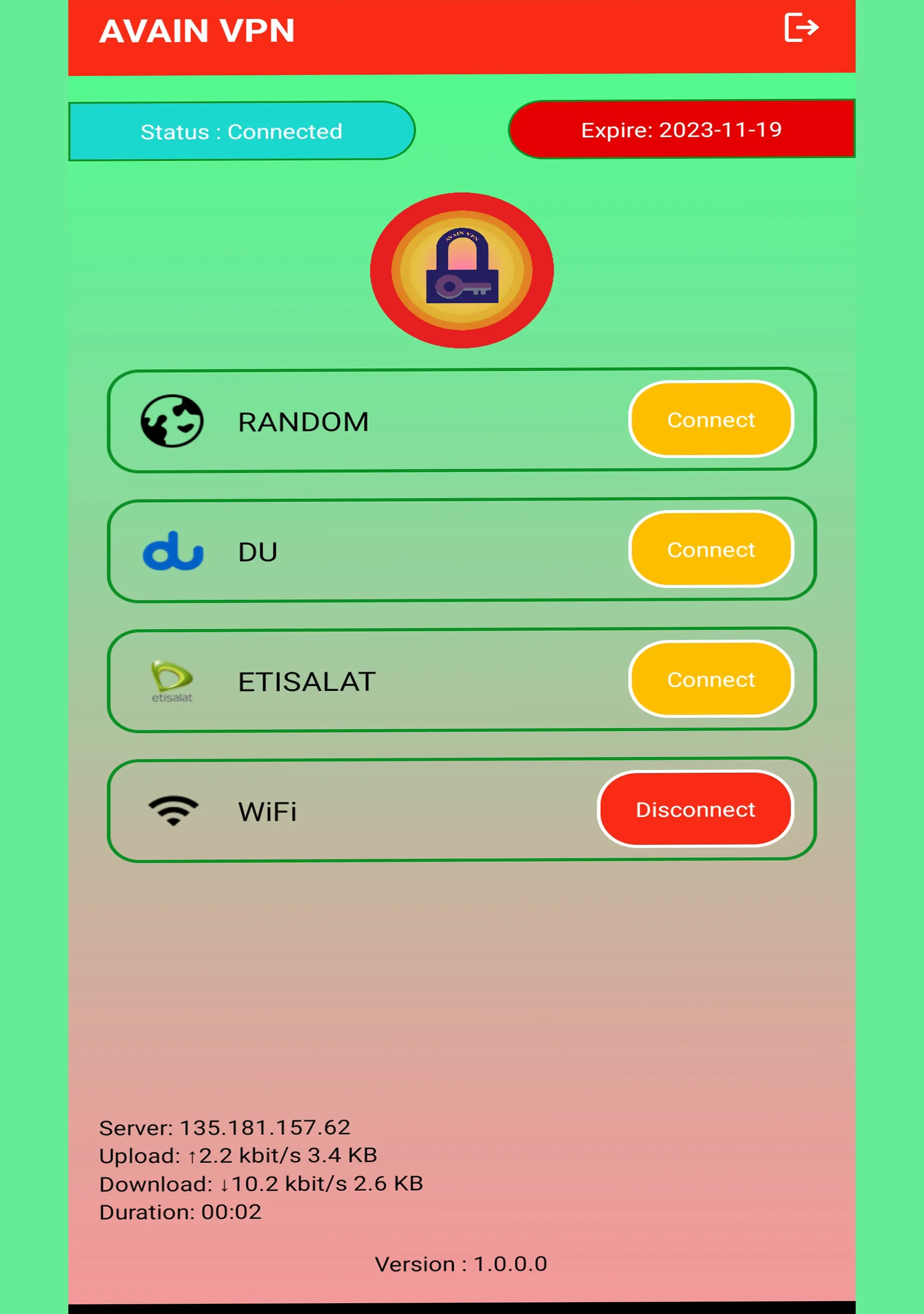 Avain VPN | Indus Appstore | Screenshot