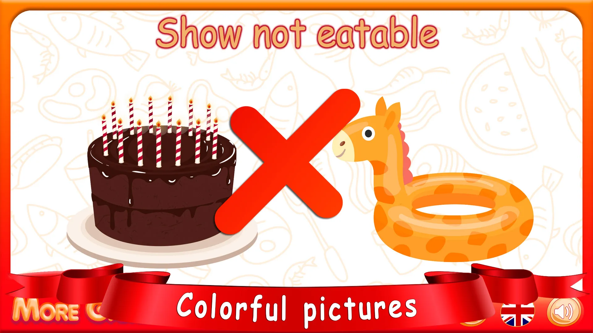 Kids Games: Edible-Inedible | Indus Appstore | Screenshot