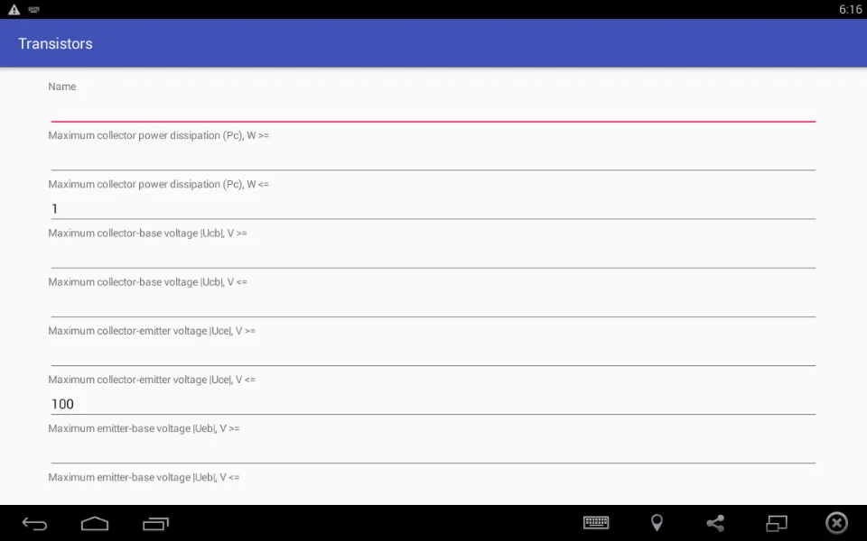 Bipolar Transistors Offline | Indus Appstore | Screenshot