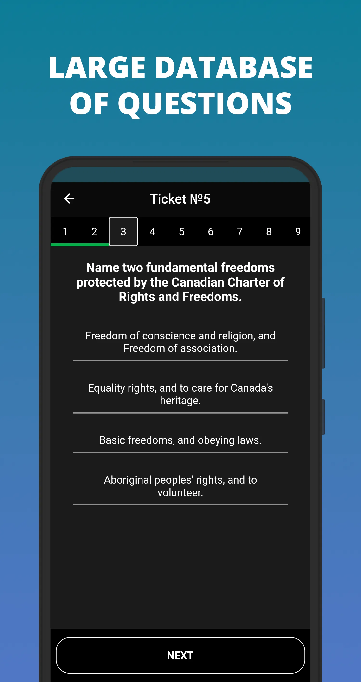 Canadian Citizenship Test 2024 | Indus Appstore | Screenshot