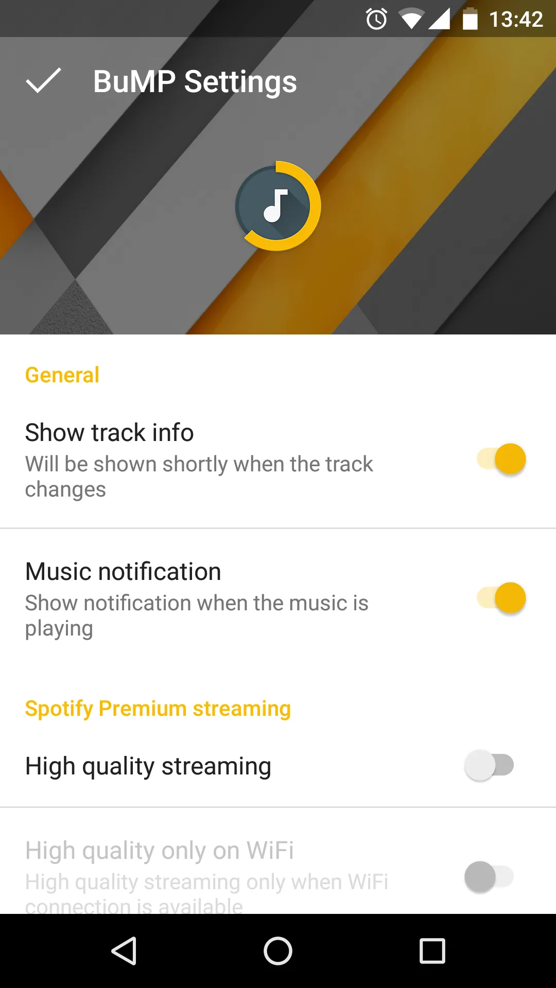 BuMP Music Player | Indus Appstore | Screenshot