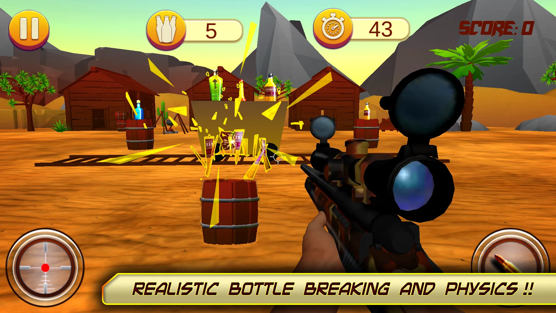 Bottle Shoot – Bottle Shooting | Indus Appstore | Screenshot