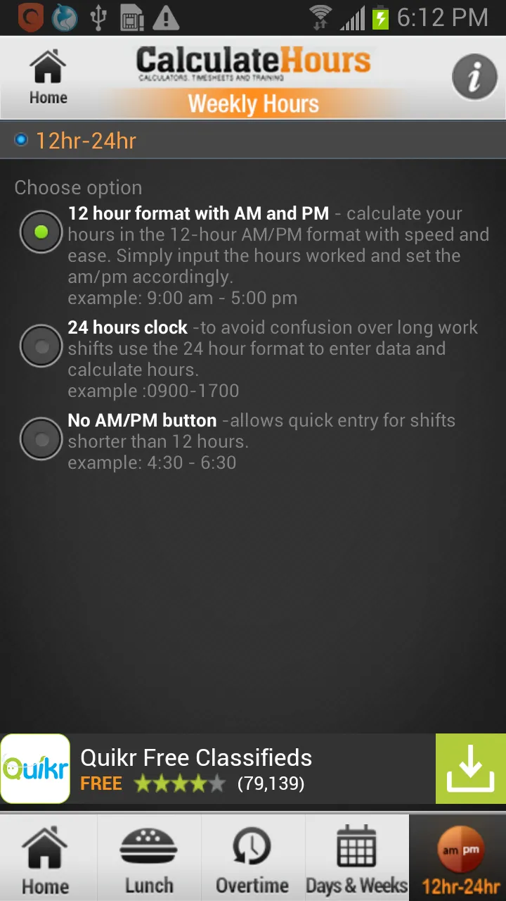 Time Card Calculator Pro | Indus Appstore | Screenshot