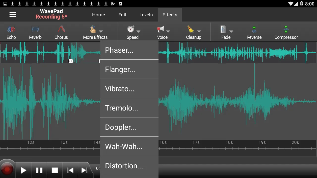 WavePad Audio Editor | Indus Appstore | Screenshot