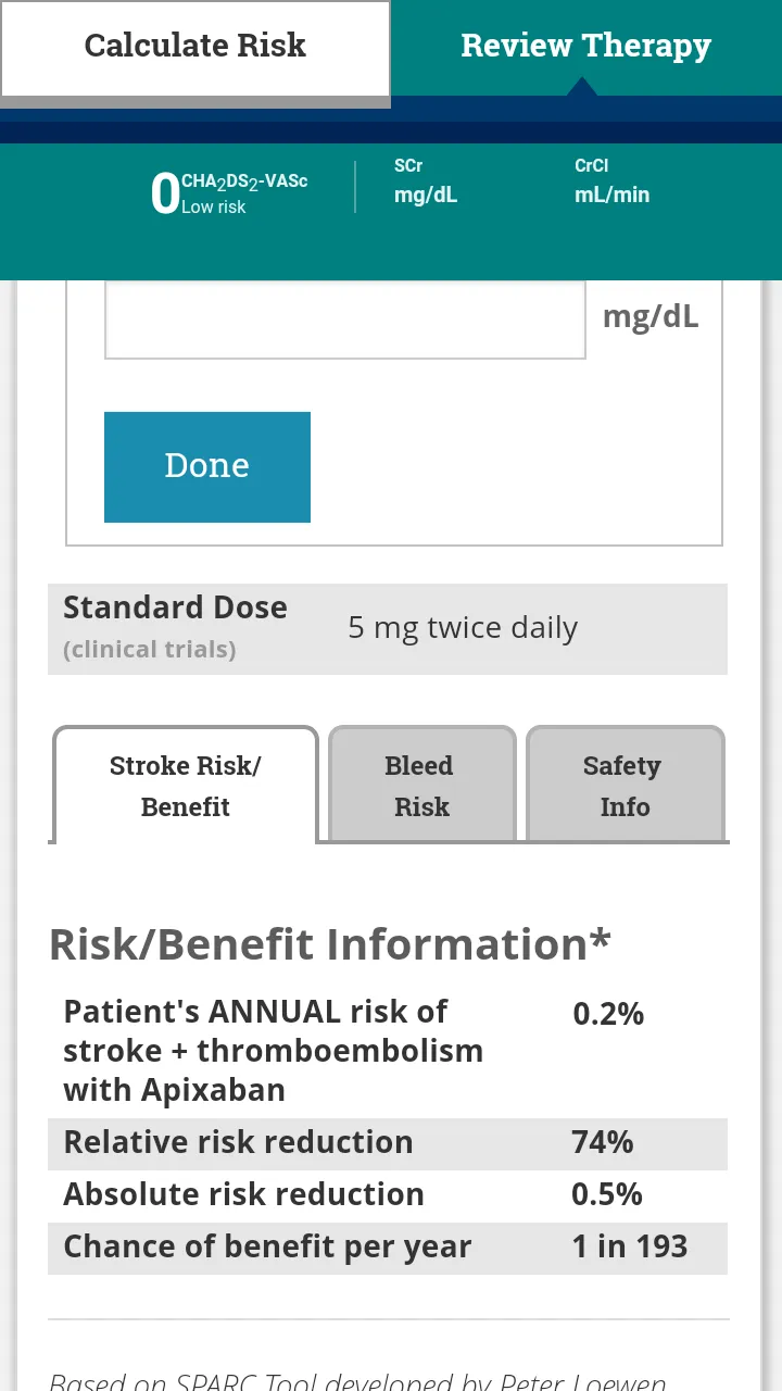 AnticoagEvaluator | Indus Appstore | Screenshot