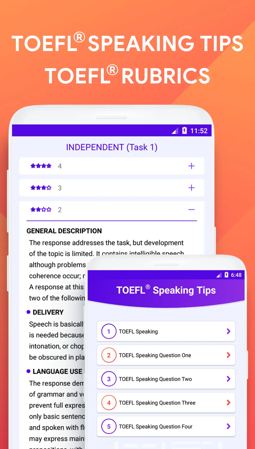 Speaking: TOEFL® Speaking | Indus Appstore | Screenshot