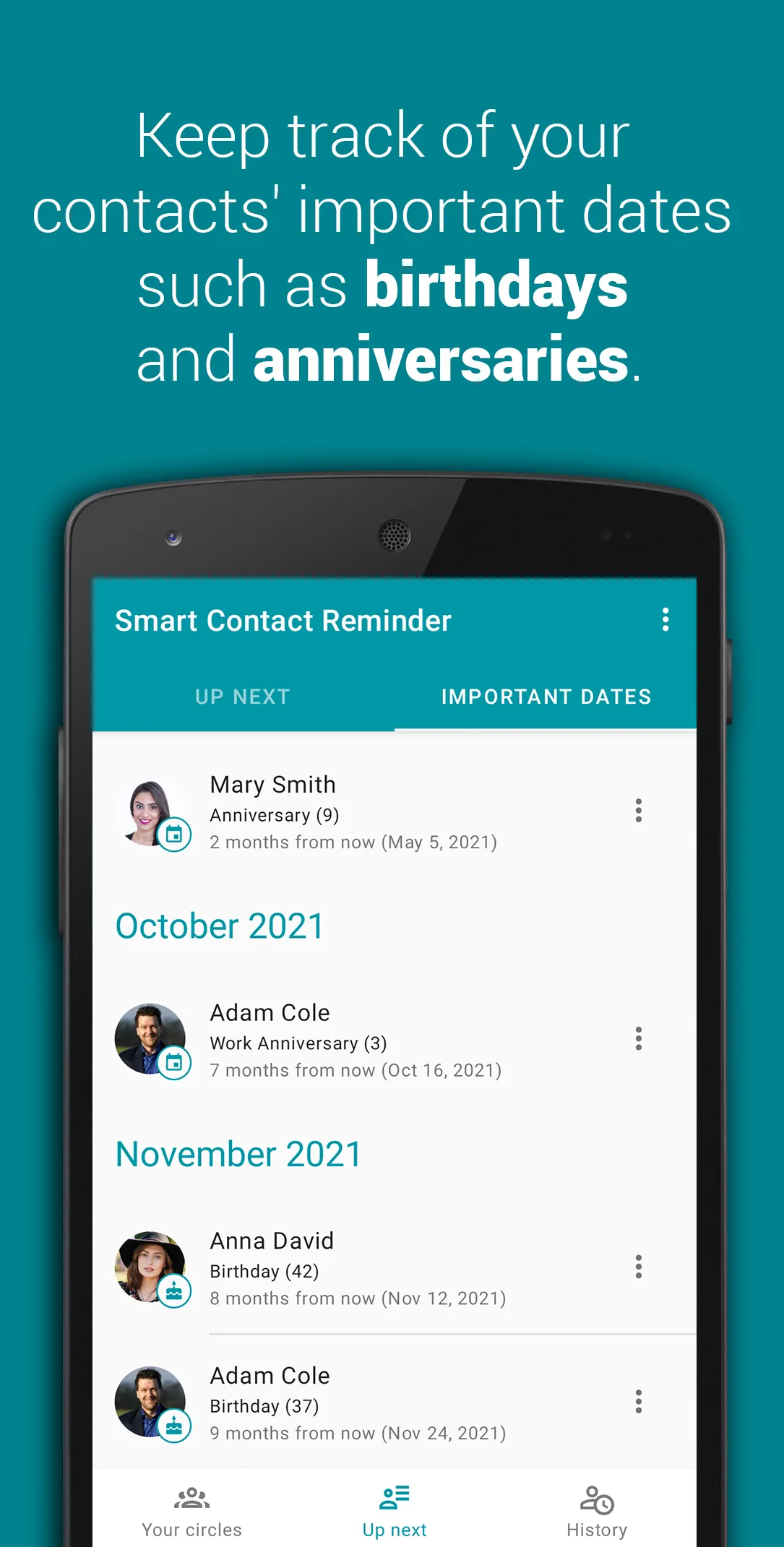 Smart Contact Reminder | Indus Appstore | Screenshot