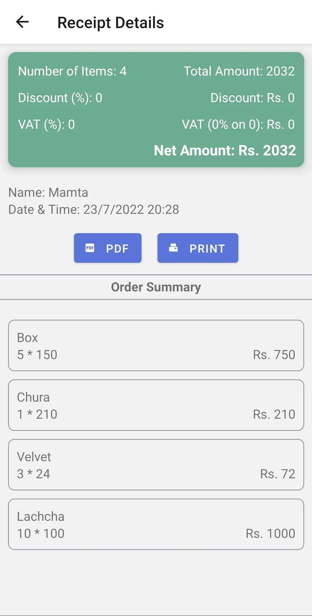 Receipt Maker - Thermal Print | Indus Appstore | Screenshot