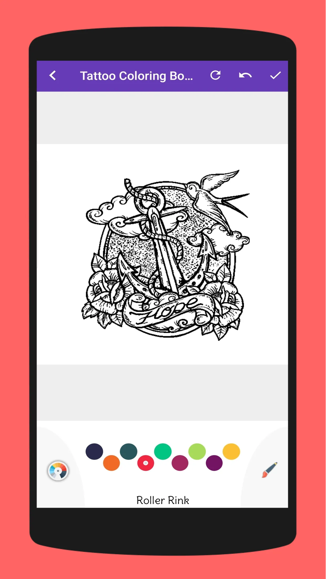 Tattoo Designs Coloring Book | Indus Appstore | Screenshot