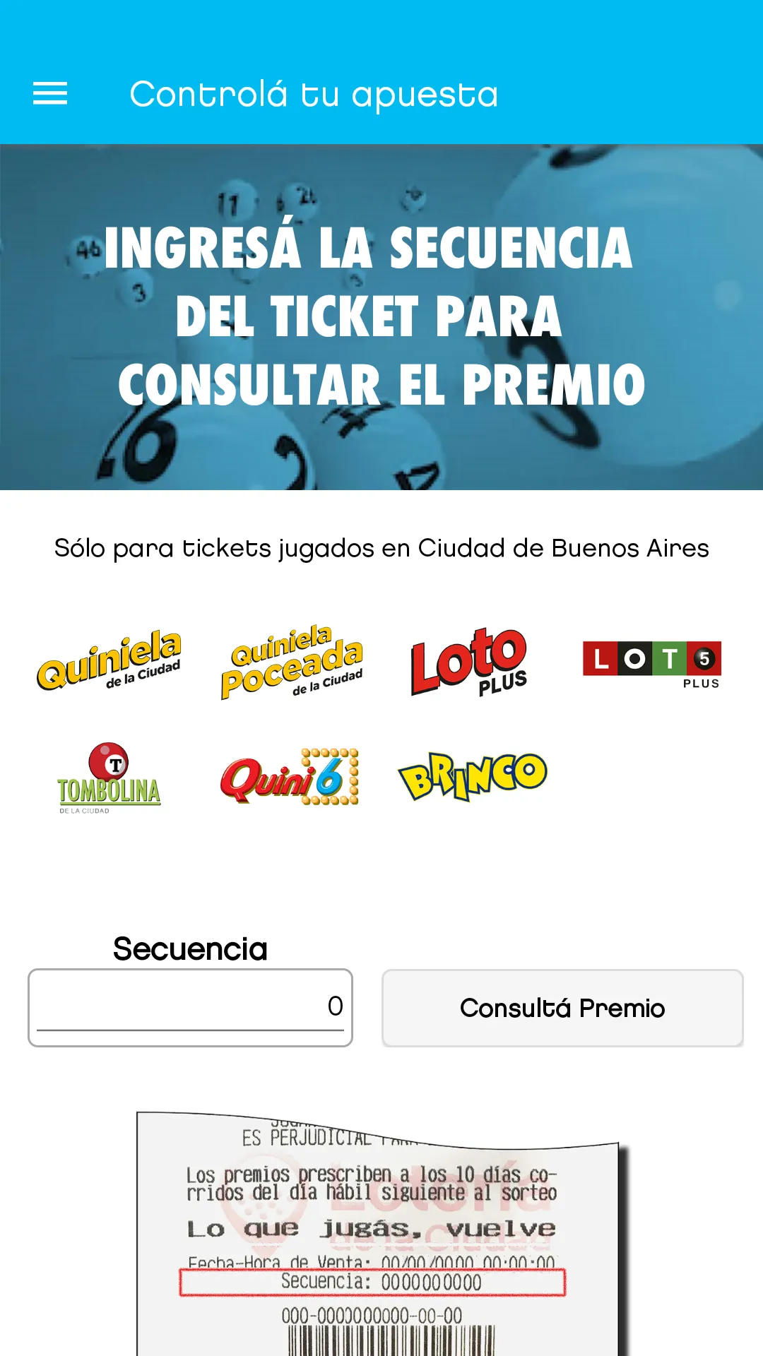 Lotería de la Ciudad | Indus Appstore | Screenshot