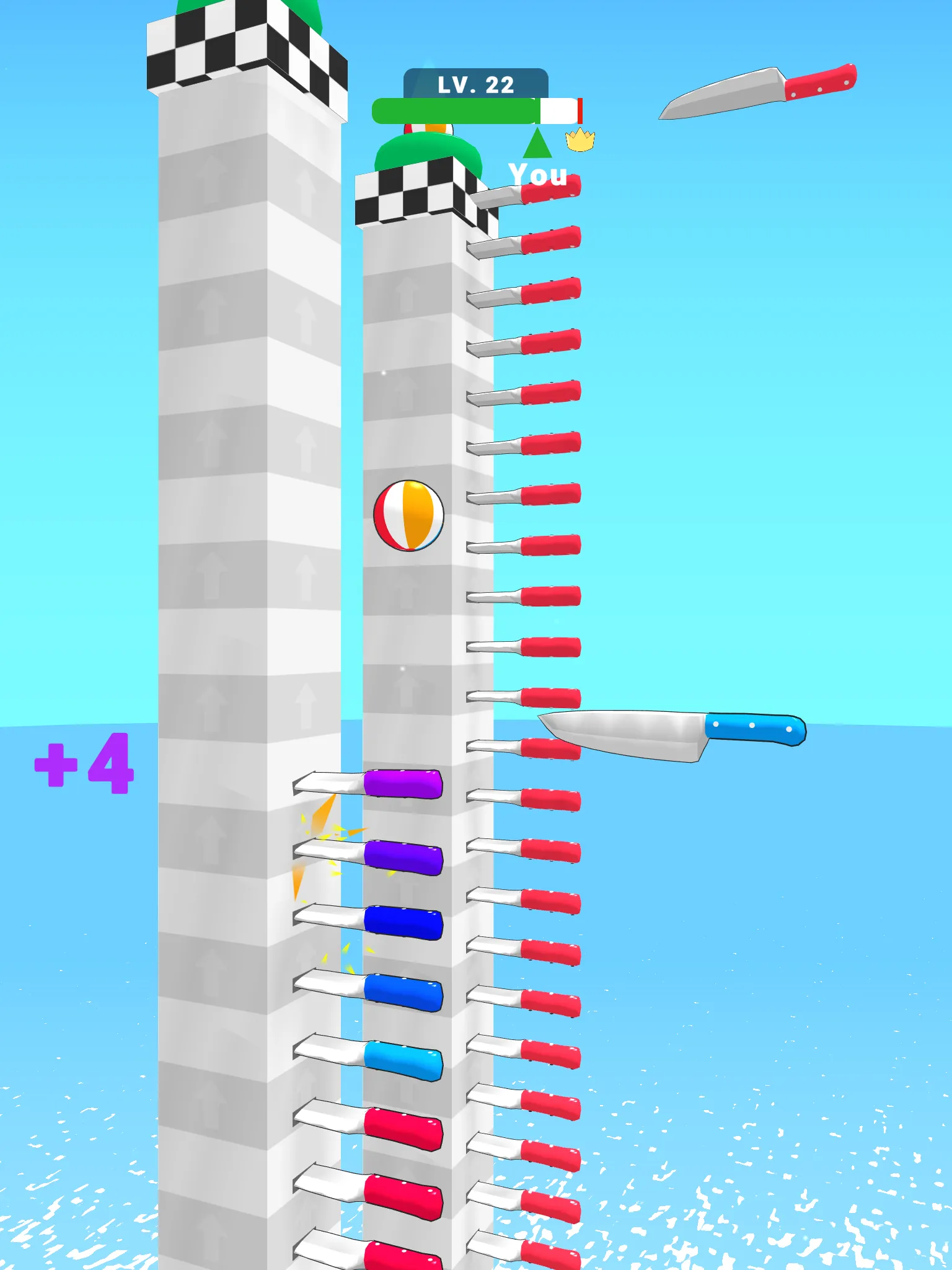 Ball Up: Knife Racing | Indus Appstore | Screenshot