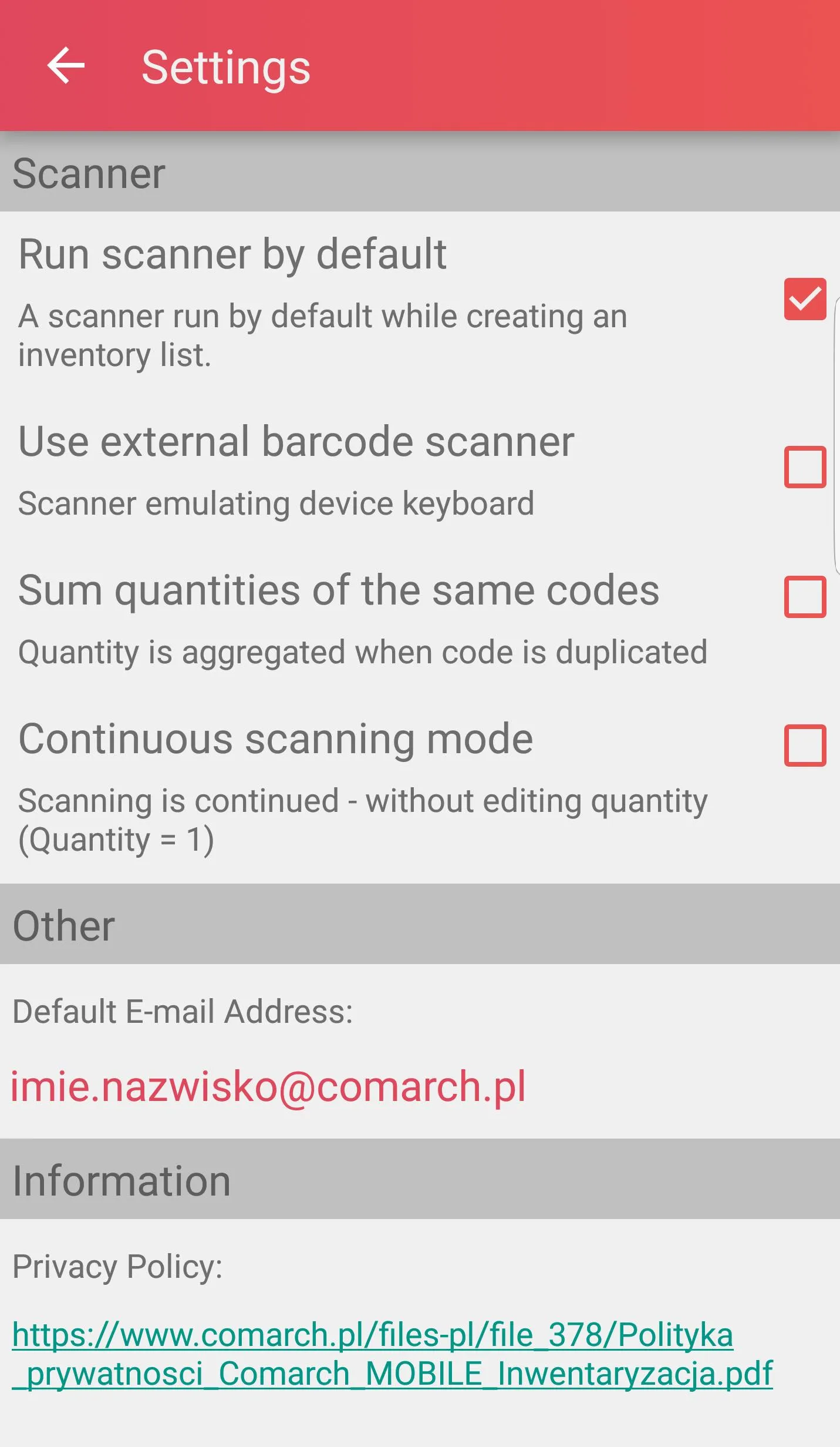 Comarch Mobile Inventory | Indus Appstore | Screenshot