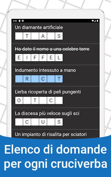 Cruciverba Italiano | Indus Appstore | Screenshot