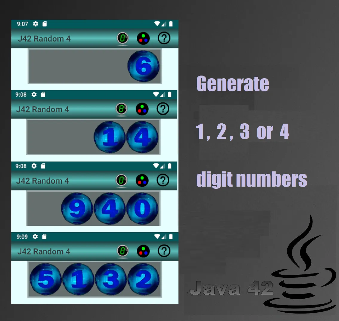 J42 Random Number Generator -  | Indus Appstore | Screenshot