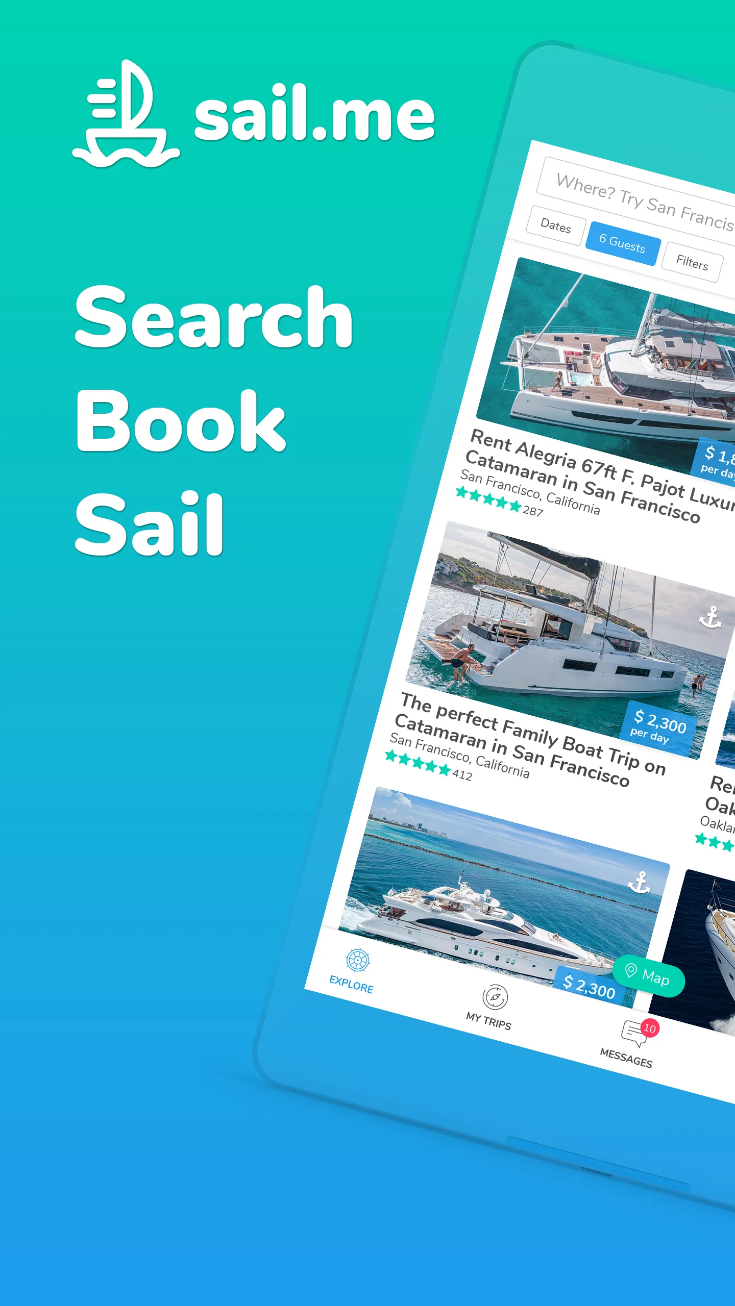 sail.me: Boat & Yacht rentals | Indus Appstore | Screenshot