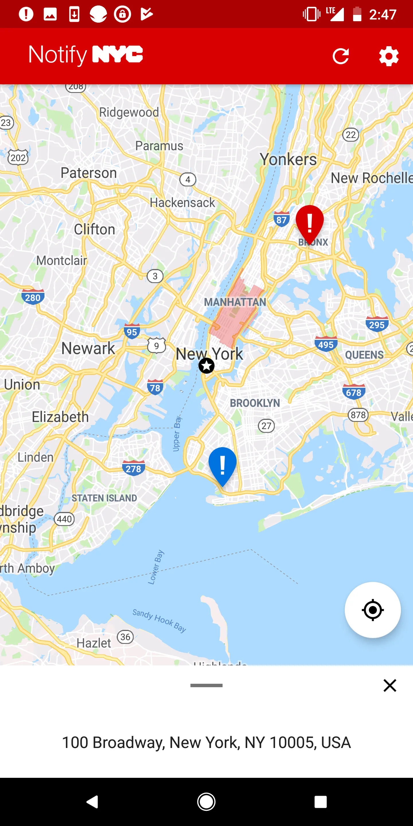 Notify NYC | Indus Appstore | Screenshot