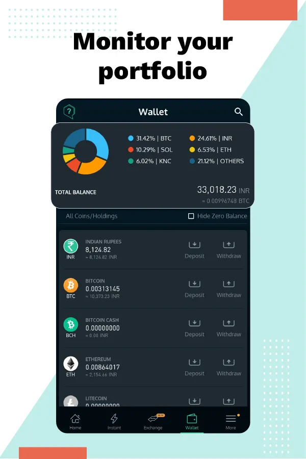 Unocoin: Bitcoin & 85+ Cryptos | Indus Appstore | Screenshot