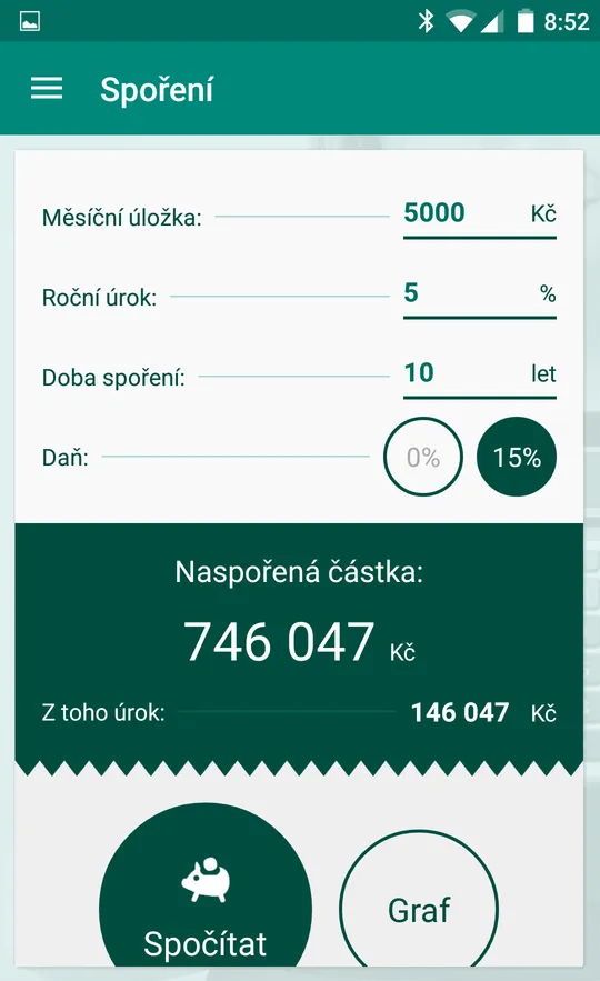 Finanční kalkulačky | Indus Appstore | Screenshot