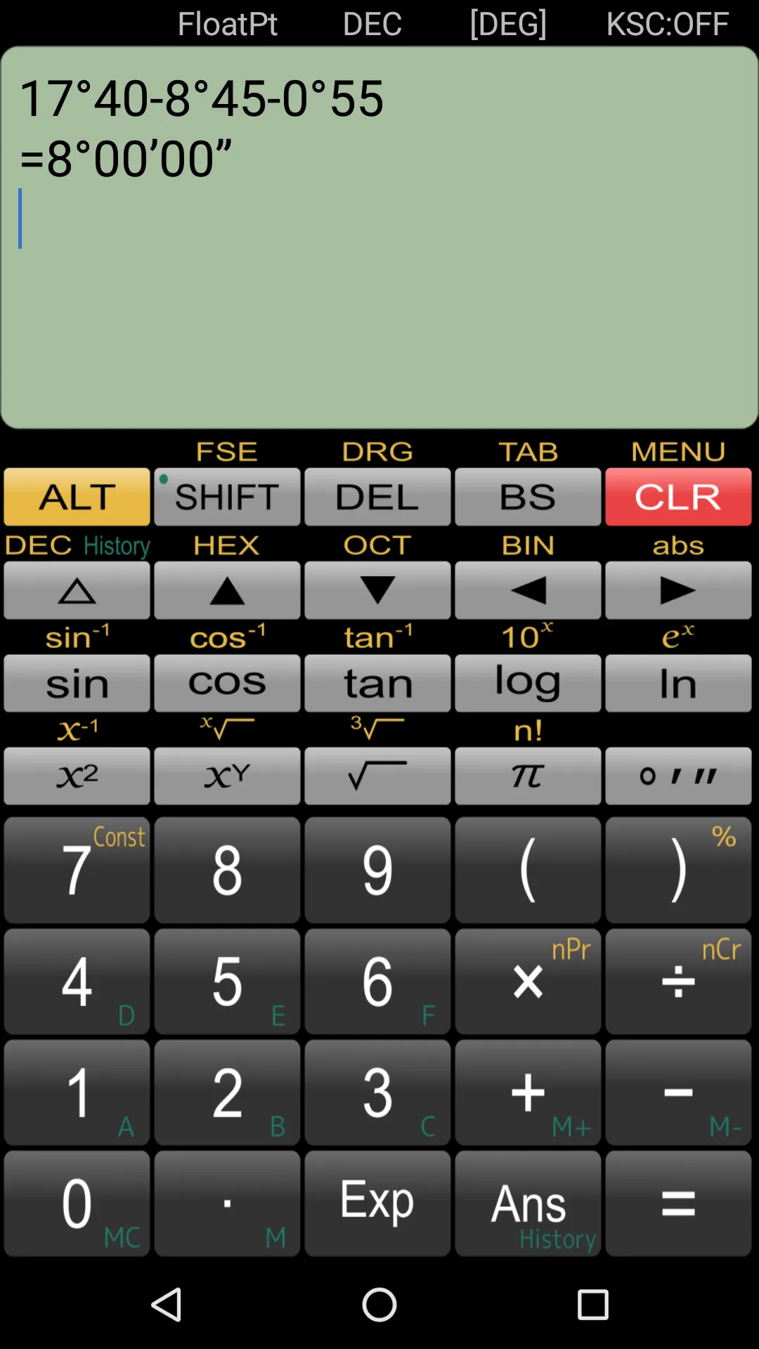 Panecal Scientific Calculator | Indus Appstore | Screenshot