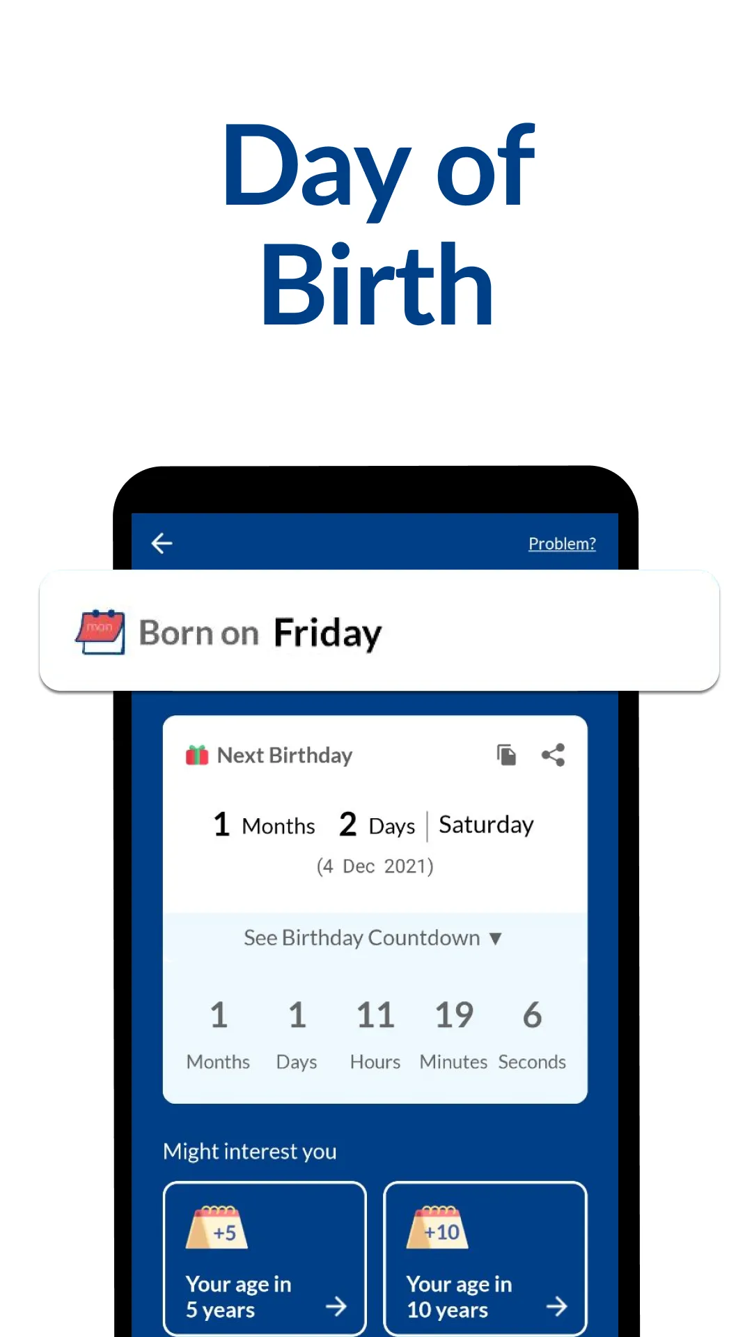 Age Calculator: Date of Birth | Indus Appstore | Screenshot