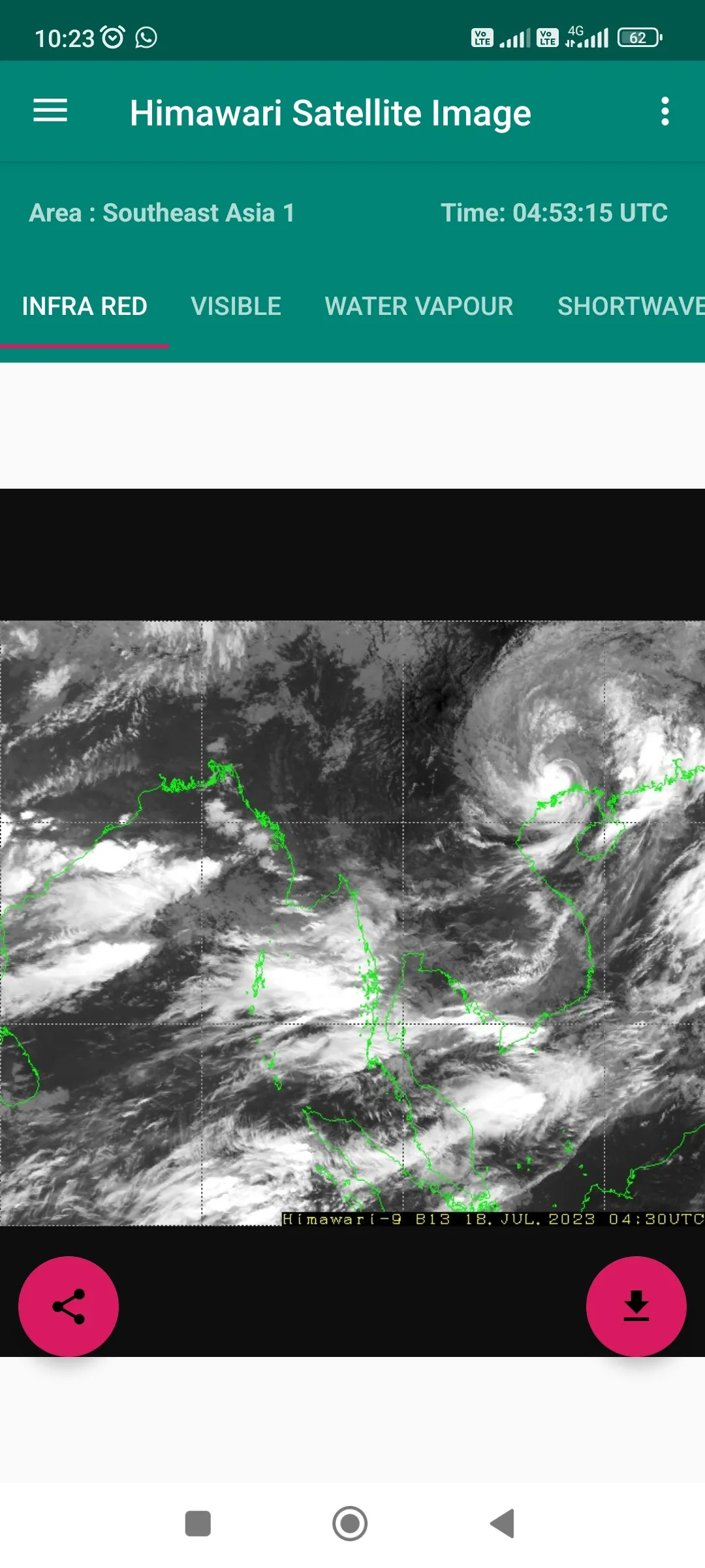 Live Himawari Satellite Image | Indus Appstore | Screenshot