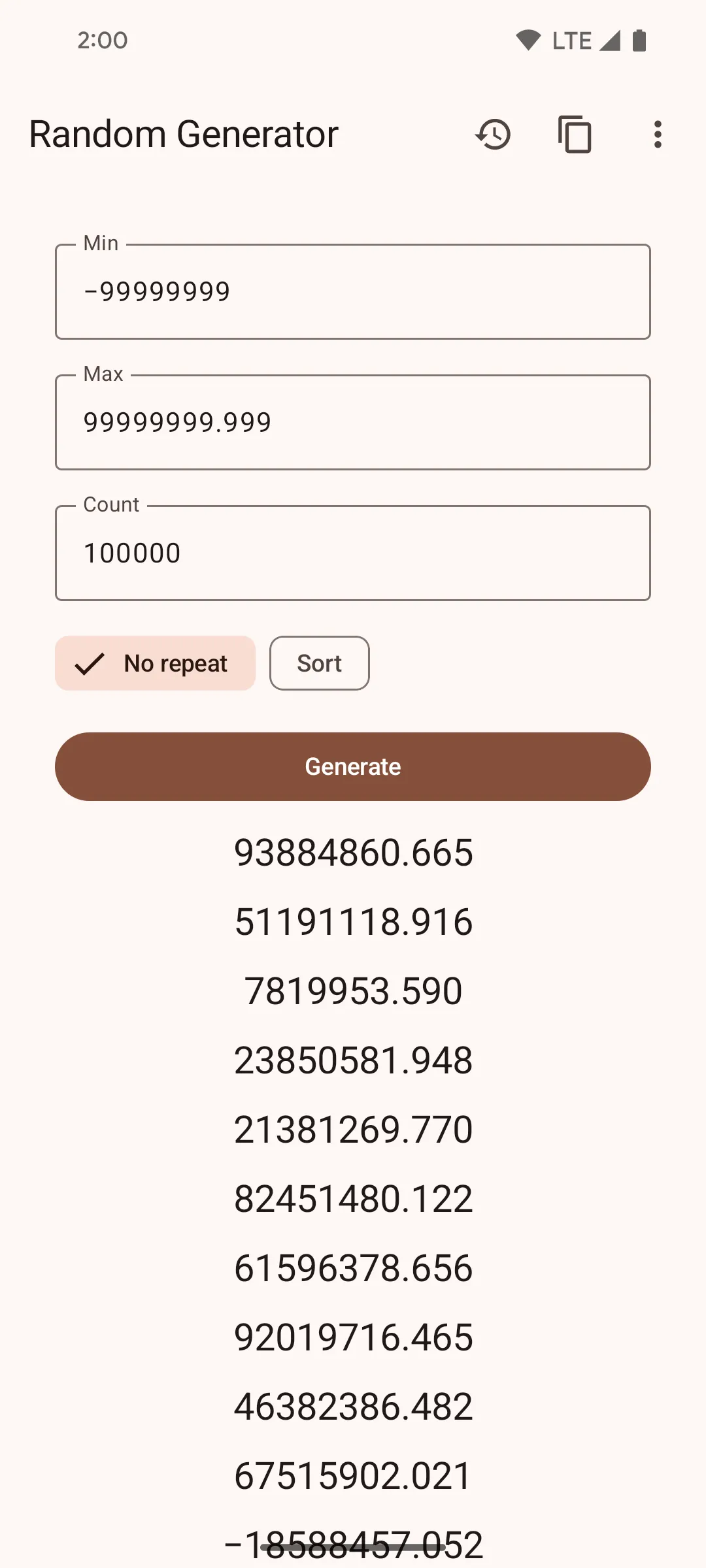 Random Number Generator | Indus Appstore | Screenshot