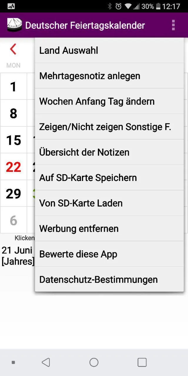 Deutsch Kalender 2023 | Indus Appstore | Screenshot