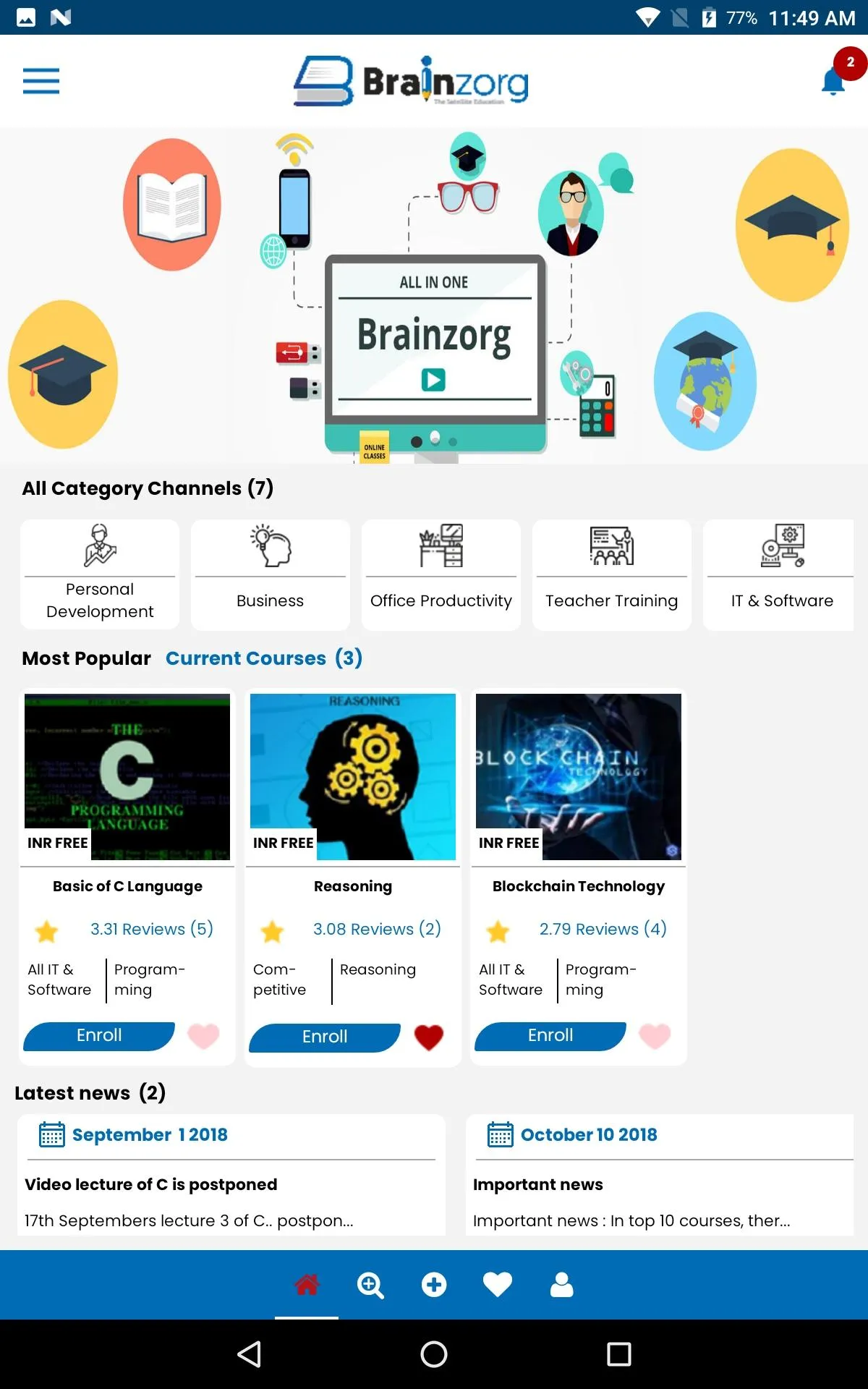 Brainzorg - The Satellite Educ | Indus Appstore | Screenshot