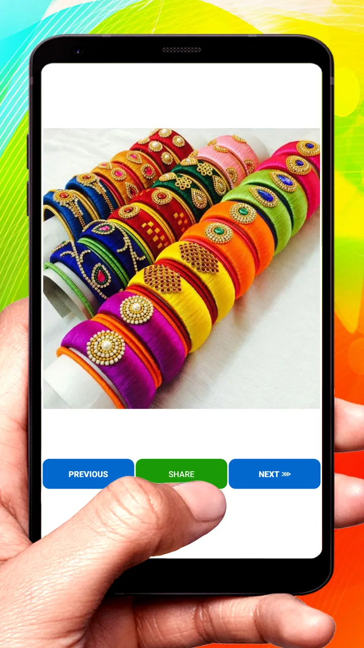 Silk Thread Bangle Design | Indus Appstore | Screenshot