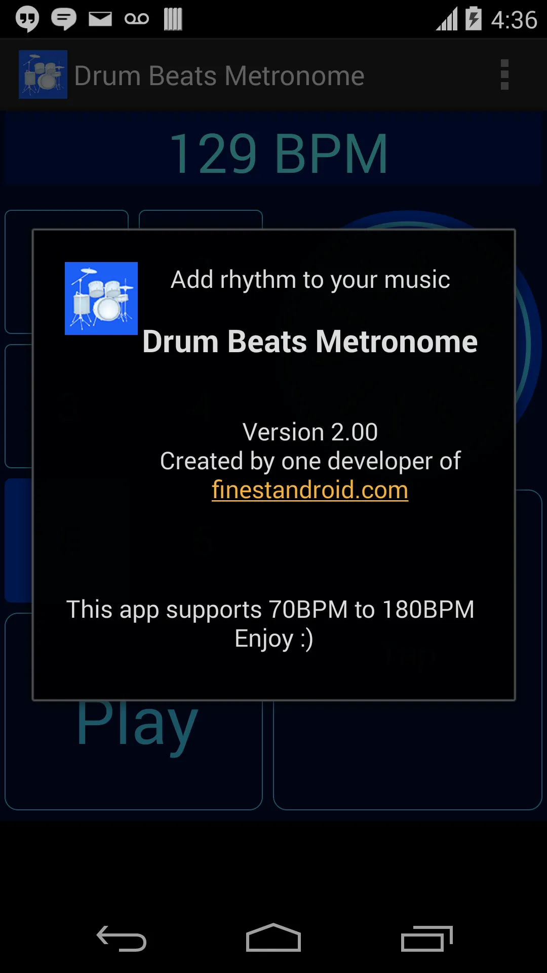Drum Beats Metronome | Indus Appstore | Screenshot