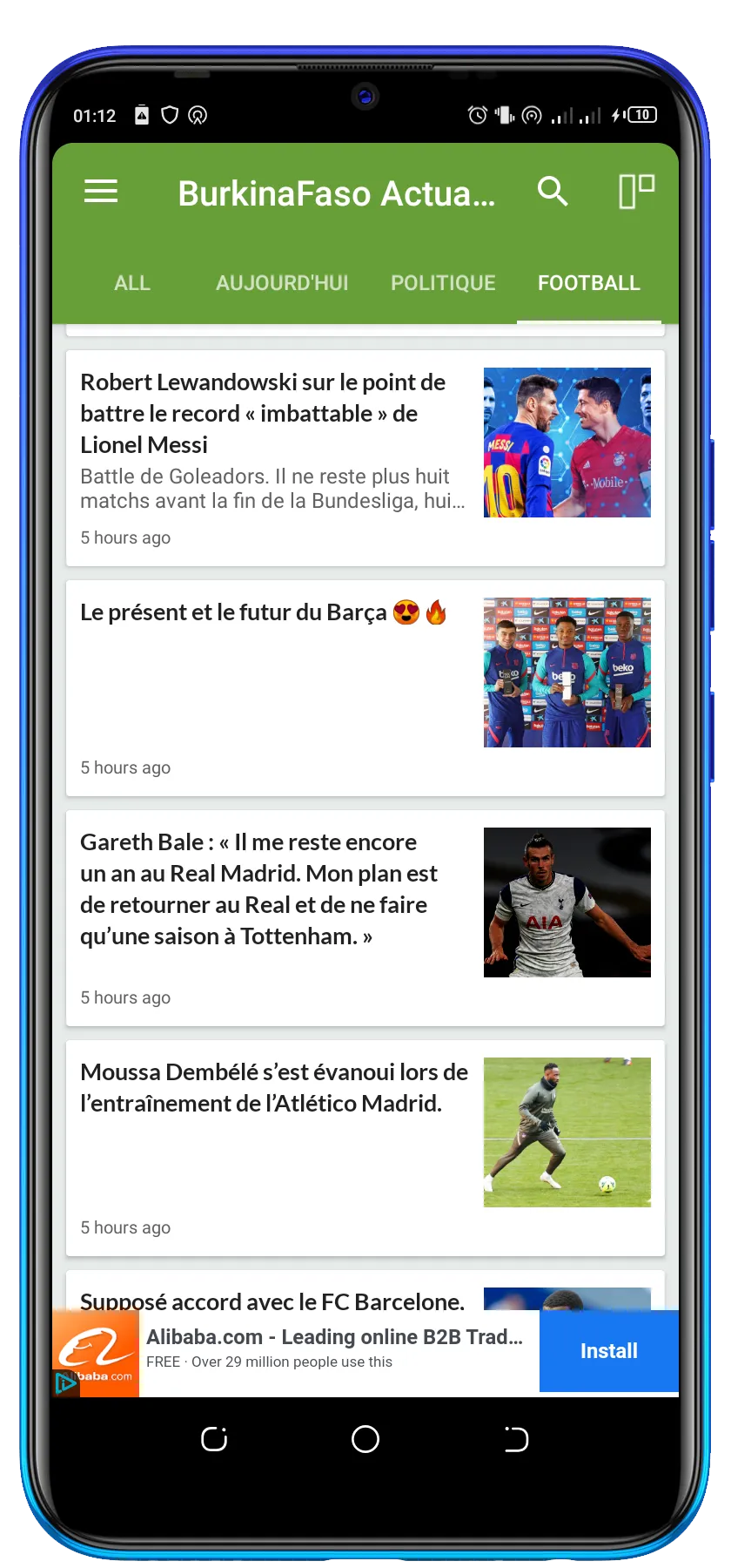 Burkina Faso News. | Indus Appstore | Screenshot