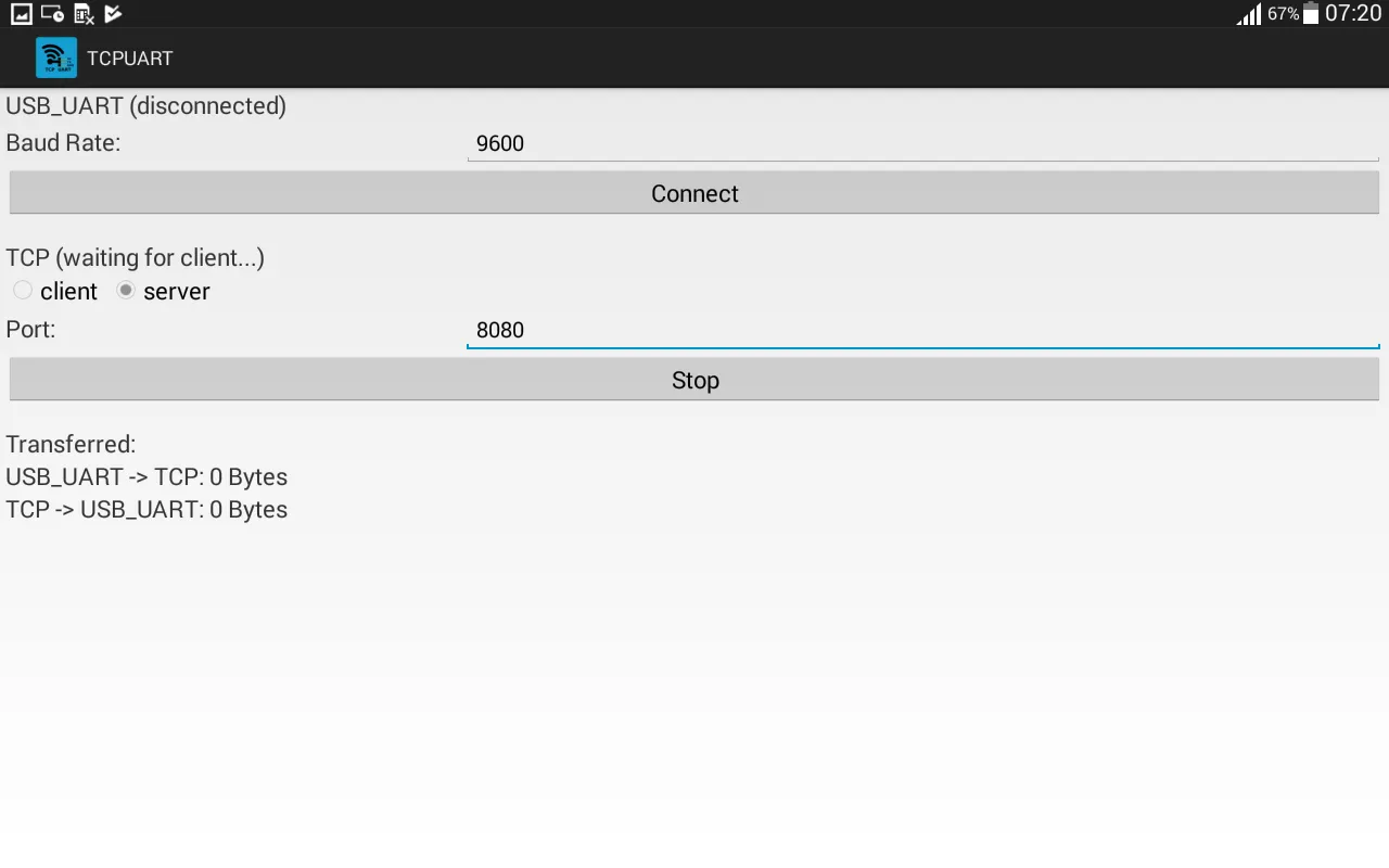 TCPUART transparent Bridge | Indus Appstore | Screenshot
