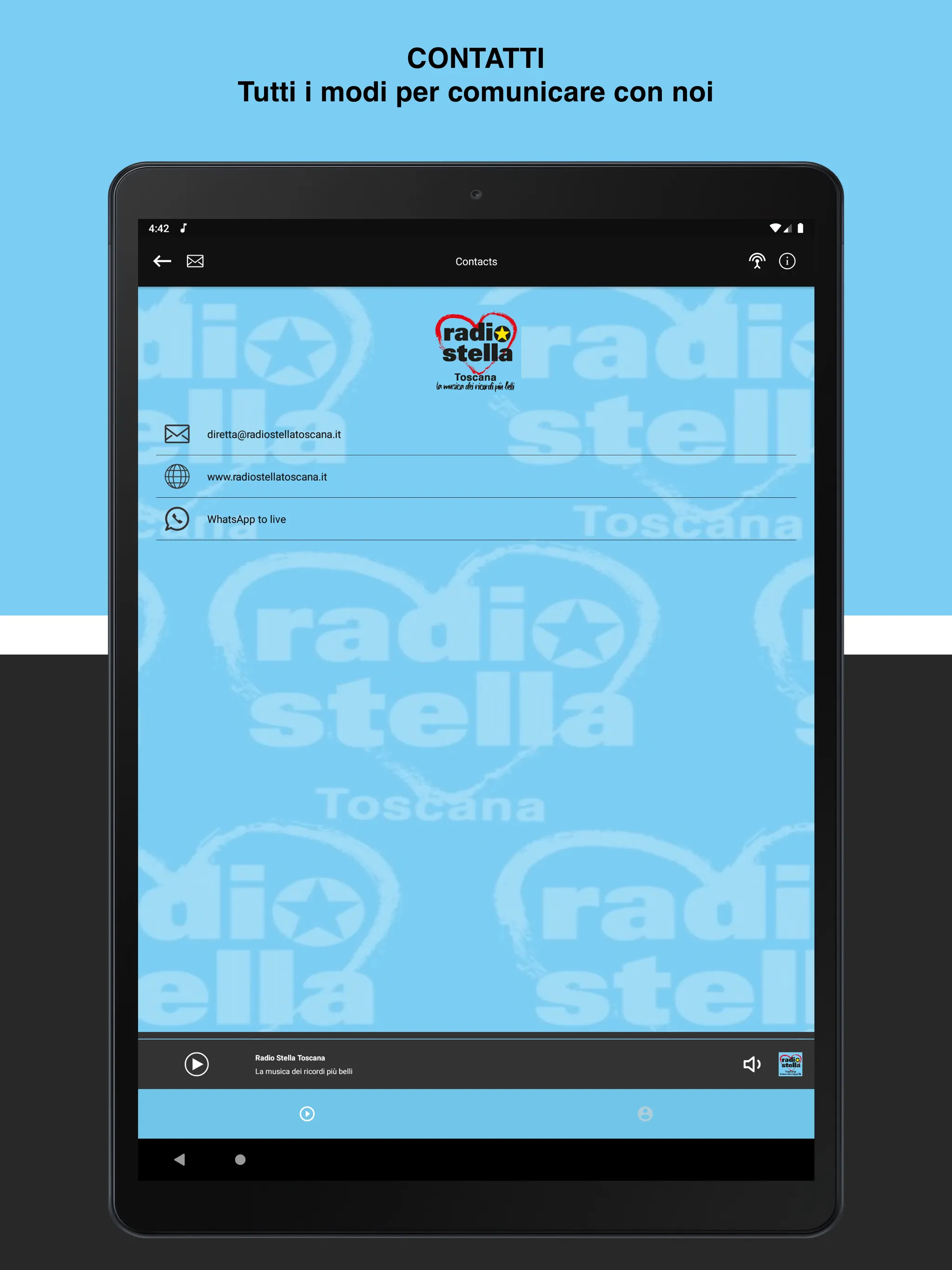 Radio Stella Toscana | Indus Appstore | Screenshot