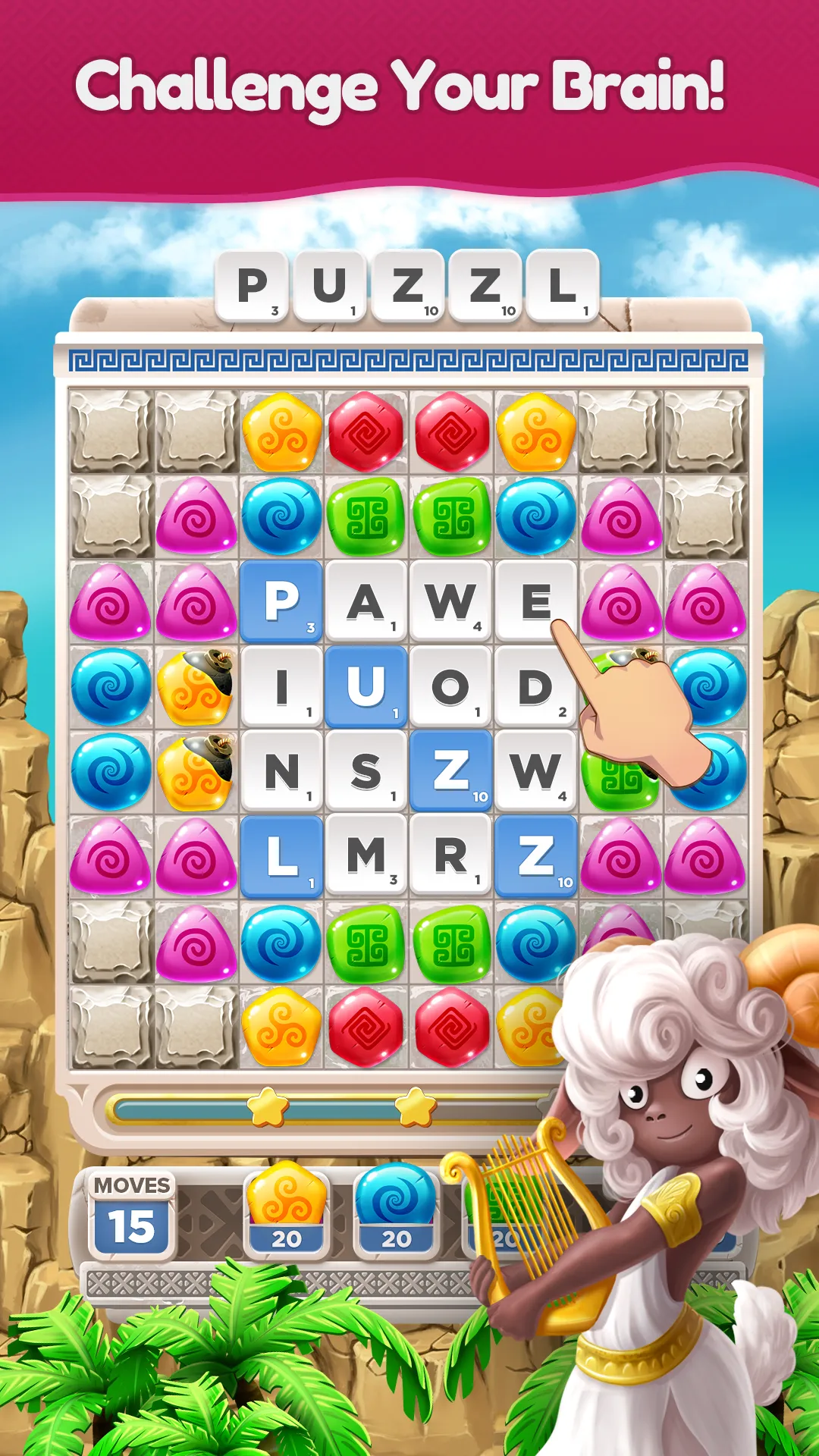 Olympus: Word Search Game | Indus Appstore | Screenshot