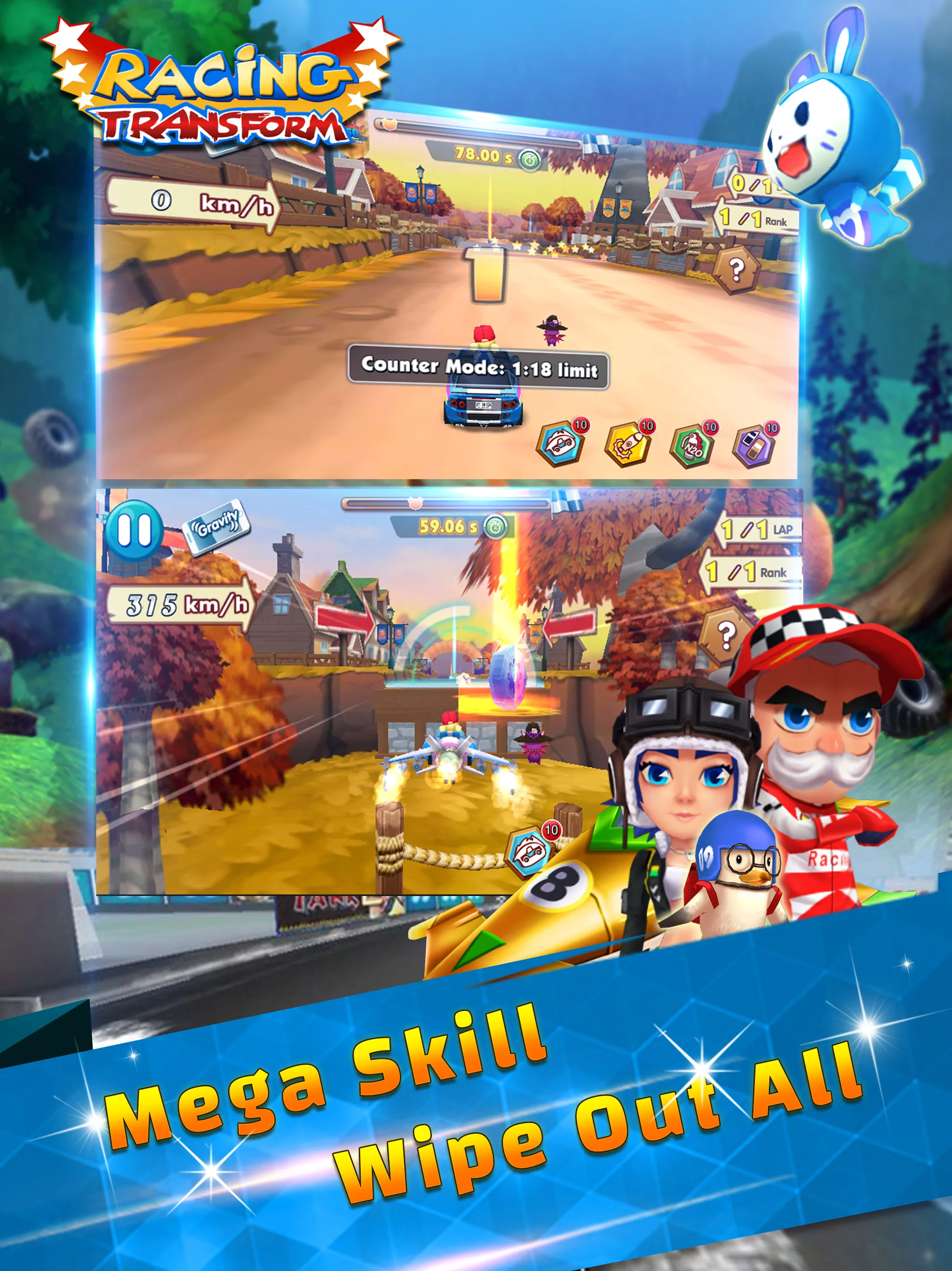 Racing Transform - Sky Race | Indus Appstore | Screenshot