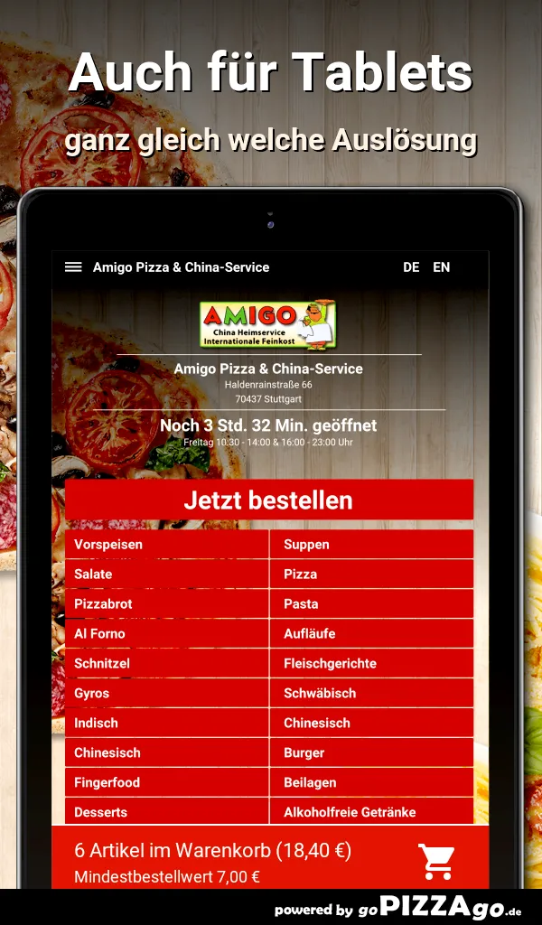 Amigo Pizza - China-Service St | Indus Appstore | Screenshot