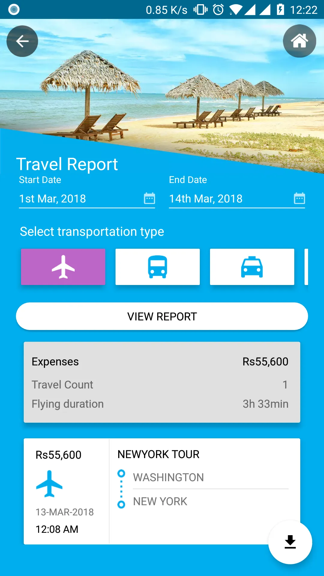 Travel History | Indus Appstore | Screenshot