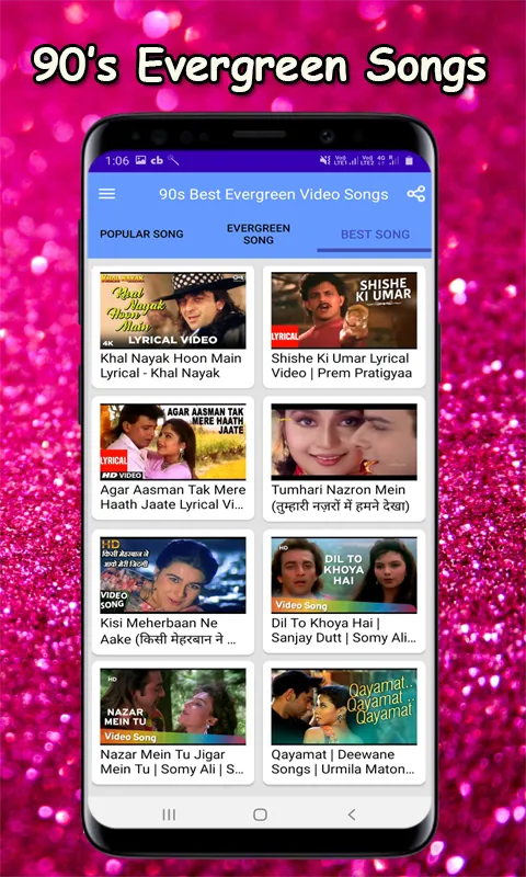 90's Evergreen Video Songs HD | Indus Appstore | Screenshot